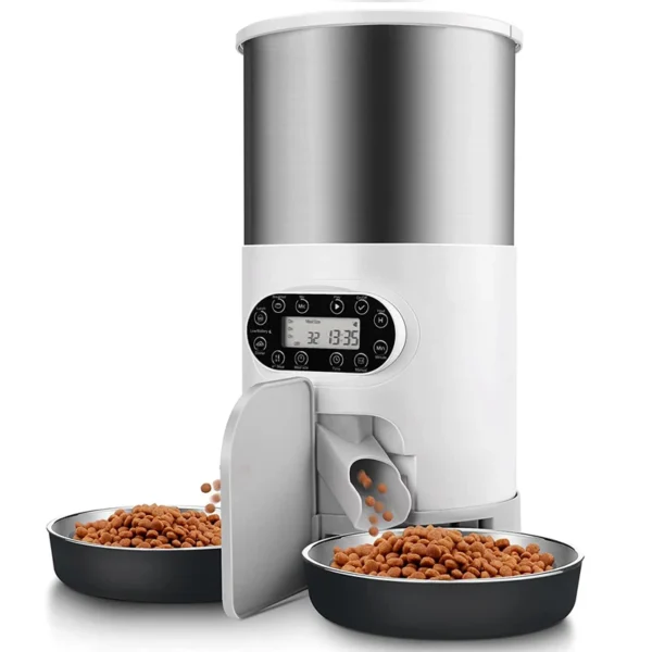 Cat Timing Feeder Smart APP Cat Feeder With Double Meal Pet Dog Food Automatic Dispenser Suitable Small Cats Dogs Remote Feeding
