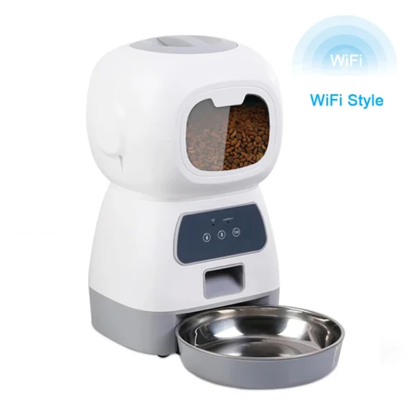 Cat Timing Feeder Smart APP Cat Feeder With Double Meal Pet Dog Food Automatic Dispenser Suitable Small Cats Dogs Remote Feeding