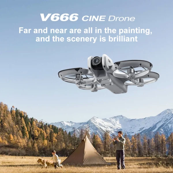 V666 Drone 4K Professional WIFI 5G Dron Obstacle AvoidancååV666 Drone 4K Professional WIFI 5G Dron Obstacle Avoe Brushless Altitude Headless Mode RC Quadcopter Toys
