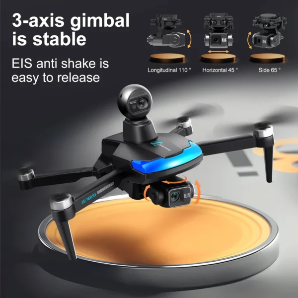 New S185 GPS Drone 3-axis PTZ with Large Touch Screen 360° Laser Obstacle Avoiding Sending Memory Card Brushless FPV Dron 28min