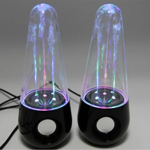 LED Light Water Dancing Speakers Fountain Speaker HIFI Stereo SoundBox 3D Surround Loudspeaker For PC Phone Tablet Game Player