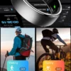 2026 R10 Smart Ring For Men Women 5ATM IP68 Waterproof Health Sleep Monitor Wireless Charging Multi-sport Modes For Andriod IOS
