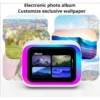 AI Smart Bluetooth 5.4 Speaker HD Touch Screen Display Electronic Album Alarm Clock Hi-fi Stereo Sound Voice Speaking Assistant