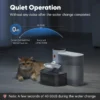 New Stainless Steel Bowl Pet Intelligent Pouring Water Dispenser Automatically Purifies The Wireless Drinking Bowl For Cats
