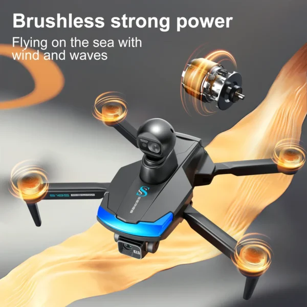 S185 2026 ew with 3-axis PTZ 5G Digital Image Transmission 4K Drone with Camera LCD Screen Remote Control Brushless Motor FPV