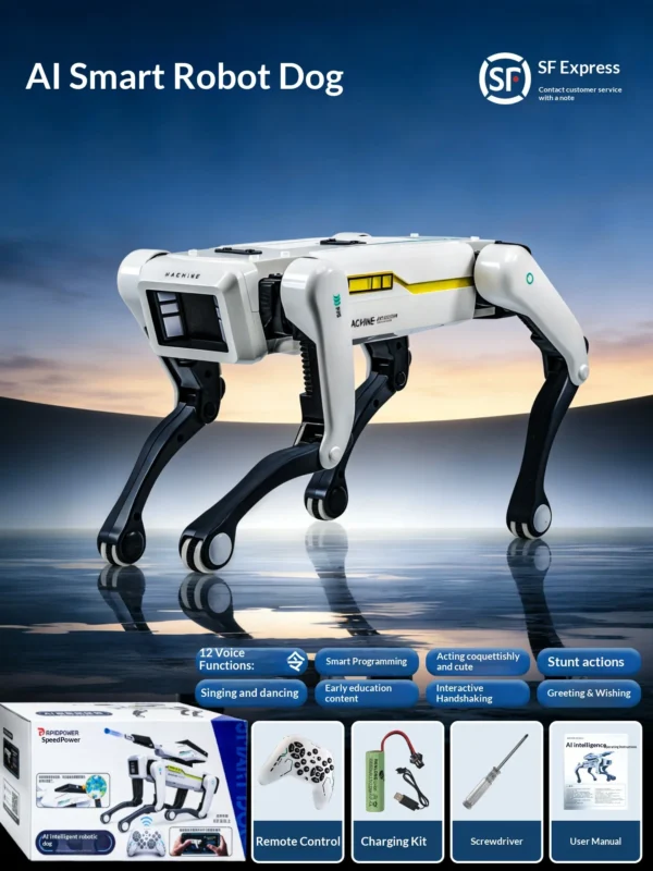 MACHINE 2026 New AI Robot Dog Bionic Mechanical Arm Remote Control Electric Interactive Companion Pet Toy For Kids Home Play