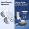 New Stainless Steel Bowl Pet Intelligent Pouring Water Dispenser Automatically Purifies The Wireless Drinking Bowl For Cats
