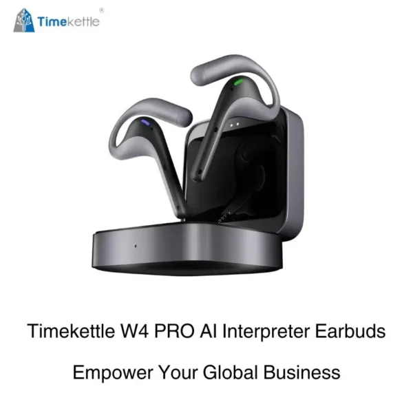 Timekettle W4 Pro AI Interpreter Earbuds Translator Device Suppor 40 Languages Translator Earbuds for Call Video Translation
