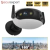 Securexpert 4K 8MP Outdoor WiFi Panoramic Camera 180° Wide Angle Night Vision Motion Detection Security Surveillance Video Cam