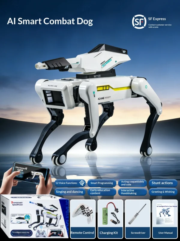 MACHINE 2026 New AI Robot Dog Bionic Mechanical Arm Remote Control Electric Interactive Companion Pet Toy For Kids Home Play