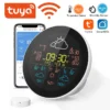 WiFi Weather Clock 3-Day Weather Forecast Weather Station Wireless Smart Thermometer Hygrometer Remote Gauge Alarm Clock