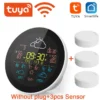 WiFi Weather Clock 3-Day Weather Forecast Weather Station Wireless Smart Thermometer Hygrometer Remote Gauge Alarm Clock
