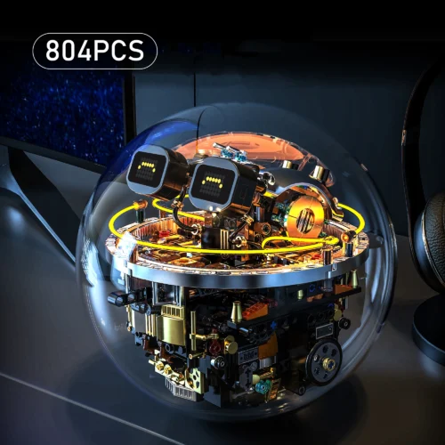 Programmable Sci Fi Robot Ball Remote Control Dynamic Building Blocks Assembly Smart Electronic Toy Creative Tech Gift