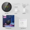 WiFi Weather Clock 3-Day Weather Forecast Weather Station Wireless Smart Thermometer Hygrometer Remote Gauge Alarm Clock