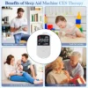 Sleep Aid CES cranial electrotherapy stimulation technology Alpha Stim insomnia Sleeping device No Sleep Anxiety Depression