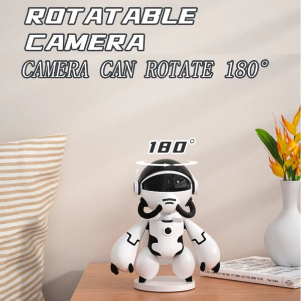 WIFI Mini Camera 2MP IP Indoor Cam Wireless Robot Camera PTZ Monitor Audio Video Security Surveillance 1080P Night Vision