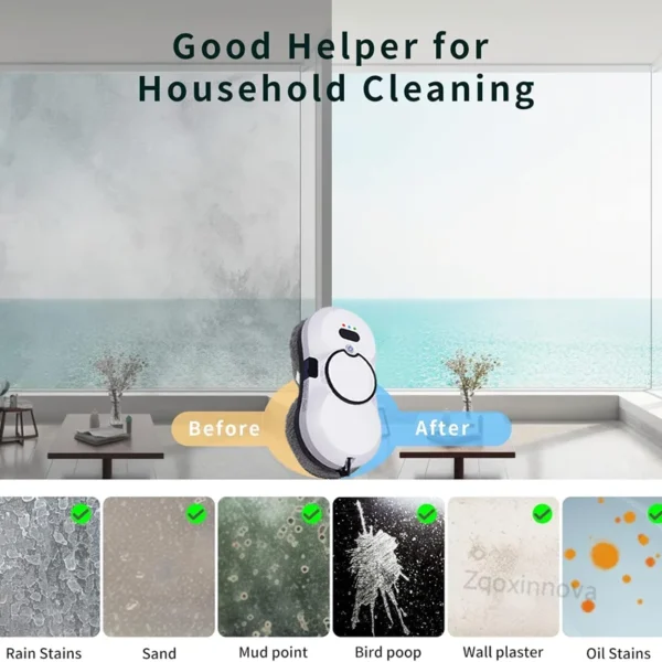 S3faee16f6682482bb19d035d0424ba87m.webp UPS System Robot Window Cleaner Vacuum Smart Home Appliance Auto Clean Glass Windows Washer Window Washing Electric Floor Mops