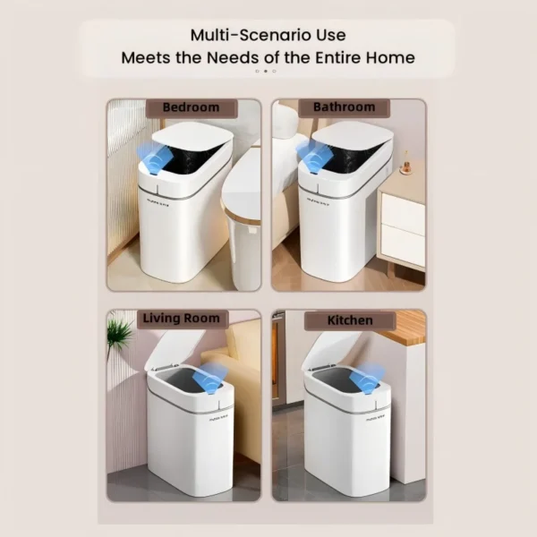 Automatic Smart Bagging Sensor Trash Can Waterproof Narrow Large-capacity Smart Garbage Bin House Bathroom Office For Home