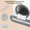 65L Self-Cleaning Cat Litter Box App Control, ONLY Supports 2.4G WiFi w/Litter Mat&Trash Bags, Fit for Tofu & Mixed Litter