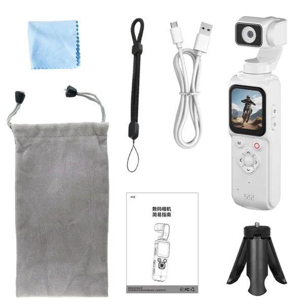 4K Pocket Action Camera,ELS stabilization technology, long-lasting battery,compact and portable, high-definition video