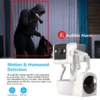 1080P 5G Dual Lens Robot Dog Camera 4MP Yoosee APP Robot Dog Camera Full Color PTZ IP Dome Camera Home Security CCTV Baby Monito