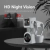 1080P 5G Dual Lens Robot Dog Camera 4MP Yoosee APP Robot Dog Camera Full Color PTZ IP Dome Camera Home Security CCTV Baby Monito