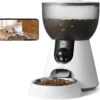 Smart Automatic Pet Feeder with 160° Camera, 5G WiFi, 2K HD, Motion Detection, Voice Interaction & Night Vision