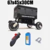 Electric Manned Camping Trolley Portable Folding Remote Controlled Automatic Robot Trolley Storage Transport Outdoor Tools