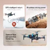 XT808 GPS Drone Professional 8K HD Dual Camera  Brushless Motor 5G WIFI FPV Foldable Screen Display RC Quadcopter toy