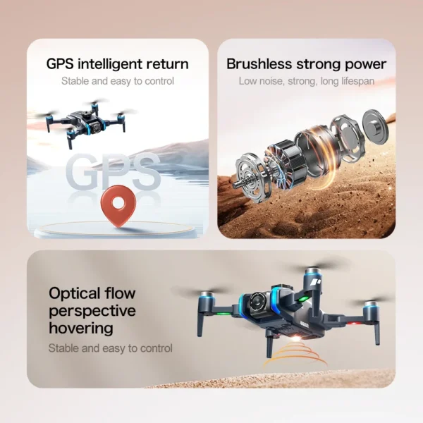 XT808 GPS Drone Professional 8K HD Dual Camera  Brushless Motor 5G WIFI FPV Foldable Screen Display RC Quadcopter toy