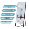 Personal Trainer Mirror Floor Standing LCD AI Artificial Home Gym Strength Smart Sports Fitness Mirror