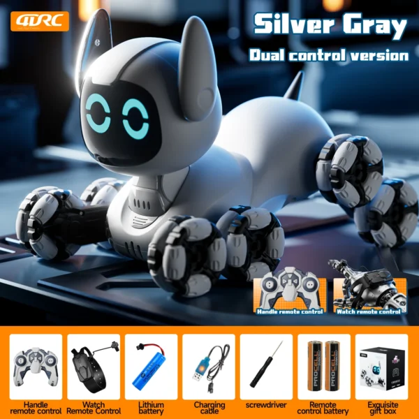8WD Intelligent Remote Control Robot Dog Touch-sense Music Stunt RC Car Electric Radio Control Toys Kids Boys Girls Gifts
