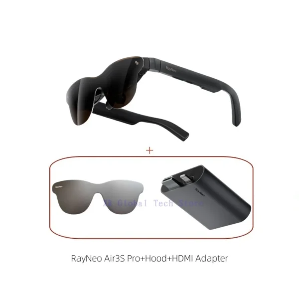 Air 3S Pro smart AR glasses, equivalent to 4 meters 135 inches, 3D surround sound, 120Hz.And RayNeo Air 4