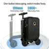 Electric Luggage with Smart Reverse and Forward Function for Walking, Riding, Traveling Trolley Case with Electric Driving