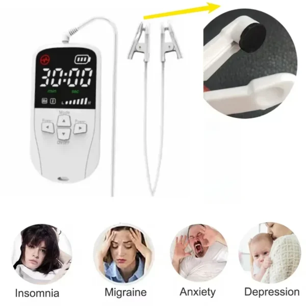 Sleep Aid CES cranial electrotherapy stimulation technology Alpha Stim insomnia Sleeping device No Sleep Anxiety Depression