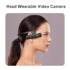 4K/30FPS Head Mounted Camera Wearable WiFi Video Camera Camcorder 120°Wide Angle Lens Anti-shake Built-in Battery APP Control