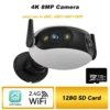 Securexpert 4K 8MP Outdoor WiFi Panoramic Camera 180° Wide Angle Night Vision Motion Detection Security Surveillance Video Cam
