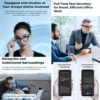 2026 Ultra AI Smart Glasses 1200P Camera ChatGPT Voice Assistant 32GB Storage Real-time Translation Bluetooth Music Sunglasses