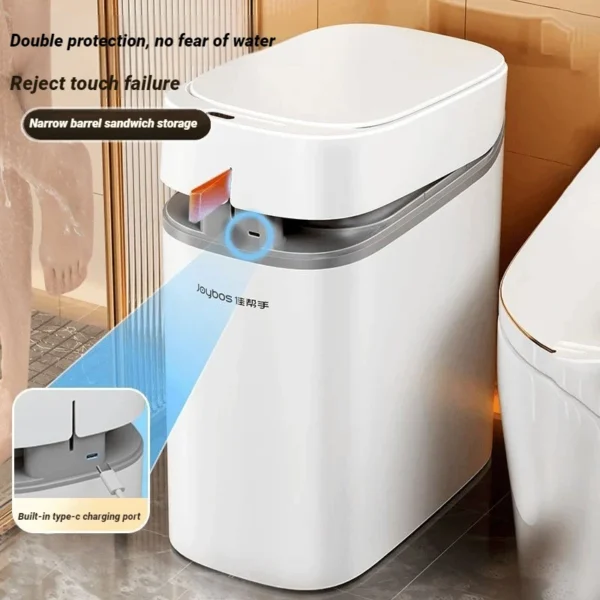 Automatic Smart Bagging Sensor Trash Can Waterproof Narrow Large-capacity Smart Garbage Bin House Bathroom Office For Home