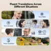 Wooask M9 Translator Earbuds,OWS Two-Way Real Time Translator Earphone ,Online 144 Languages with 11 Offline Packs, No WiFi Need