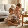 Smart Voice AI Multilingual Plush Toy LED Eyes Interactive Companion forKids Storytelling Music Playback Entertaining Gift E-Pet