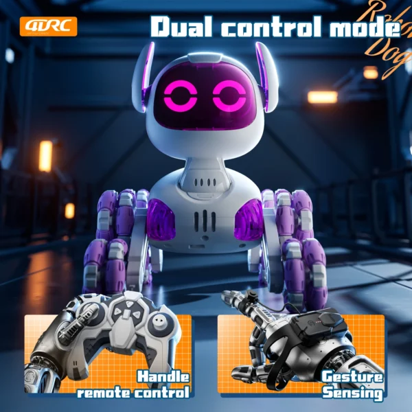8WD Intelligent Remote Control Robot Dog Touch-sense Music Stunt RC Car Electric Radio Control Toys Kids Boys Girls Gifts
