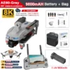 New AE60 GPS RC Drone 8K Professional HD Camera Brushless 3-Axis Gimbal Obstacle Avoidance Large Screen FPV Drones RC Quadcopter