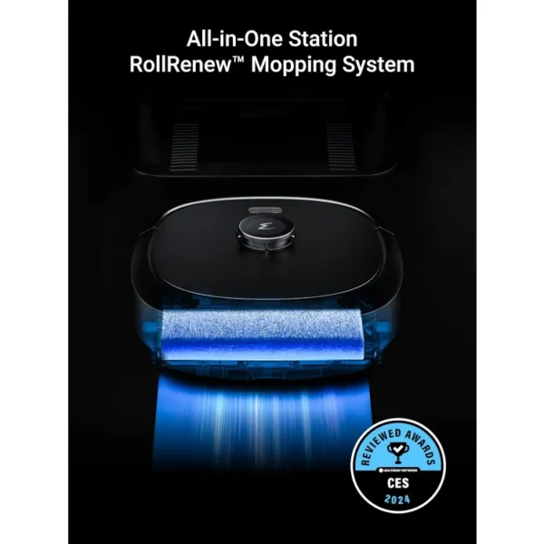 J20 Robot Vacuum Self Emptying, 8000Pa Suction, Auto Mop Washing & Hot Air Drying,3D Obstacle Avoidance, Cycling Belt-Mop
