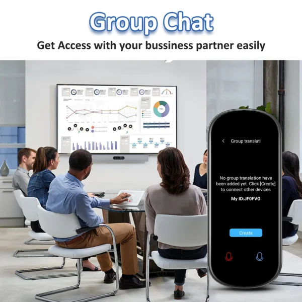 Z2 Instant AI Voice Translator Portable 3.1 inch Touch Screen Real Time Translator with Recording Photo for Travel Learn Meeting