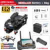 New AE60 GPS RC Drone 8K Professional HD Camera Brushless 3-Axis Gimbal Obstacle Avoidance Large Screen FPV Drones RC Quadcopter