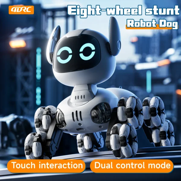 8WD Intelligent Remote Control Robot Dog Touch-sense Music Stunt RC Car Electric Radio Control Toys Kids Boys Girls Gifts
