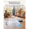 J20 Robot Vacuum Self Emptying, 8000Pa Suction, Auto Mop Washing & Hot Air Drying,3D Obstacle Avoidance, Cycling Belt-Mop
