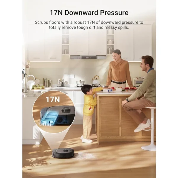 J20 Robot Vacuum Self Emptying, 8000Pa Suction, Auto Mop Washing & Hot Air Drying,3D Obstacle Avoidance, Cycling Belt-Mop