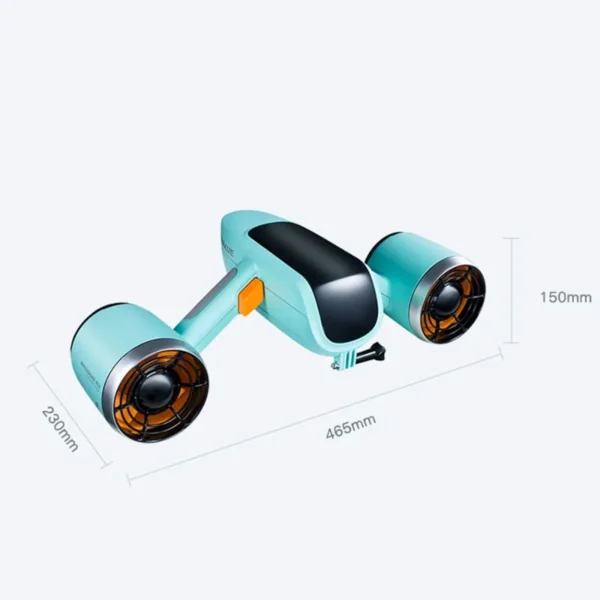 Deep blue white shark MIX underwater drone autopilot diving booster snorkeling thruster